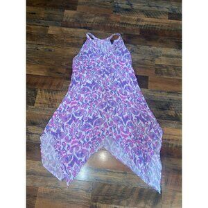 Lilly Pulitzer Monica Amethyst Beach‎ Bathers Asymmetrical Maxi Dress
